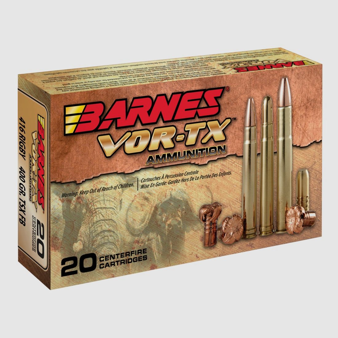 Barnes VOR-TX Safari TSX FB .416 Rigby 25.9g