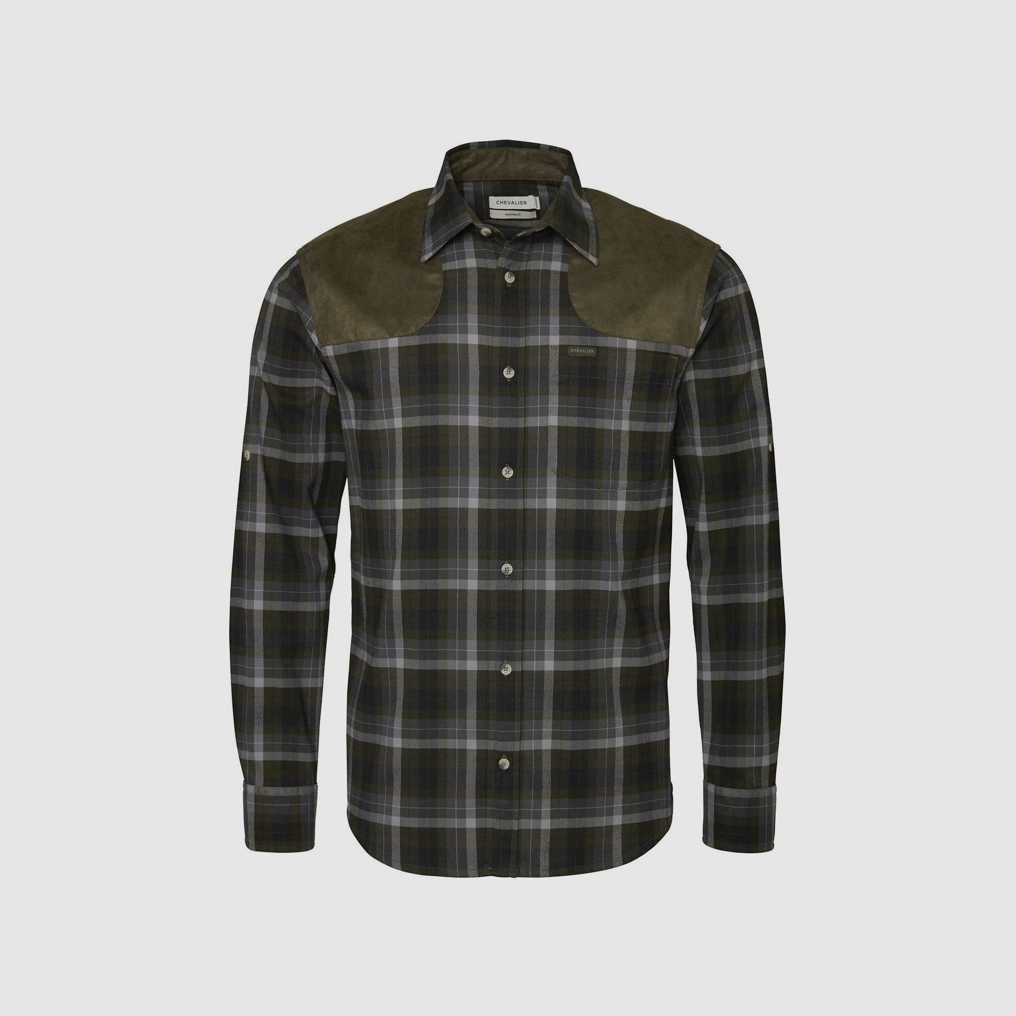 Chevalier Kühles Schießpassform Coolmax Herren Pinegrove Green Checked M
