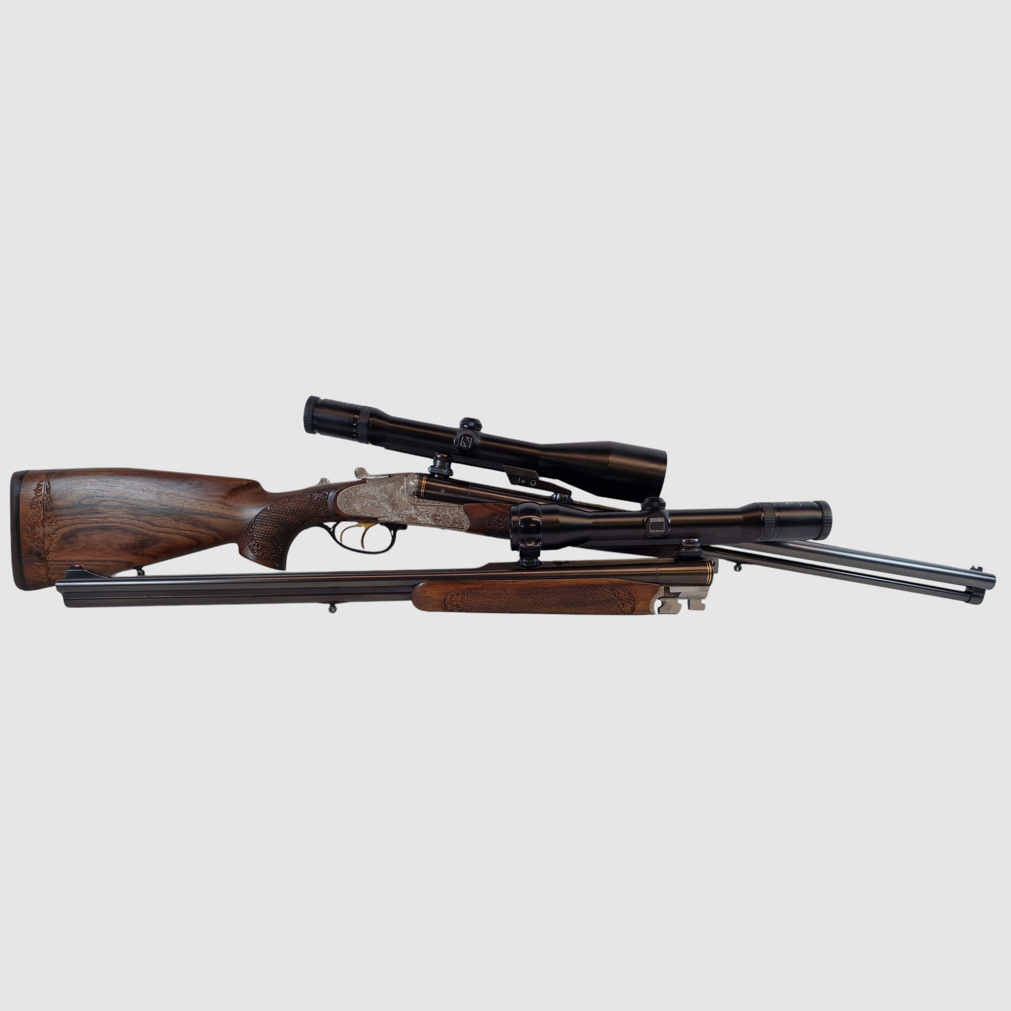 Krieghoff Neptun Primus Classic mit Doppelbüchsdrillings Laufbündel