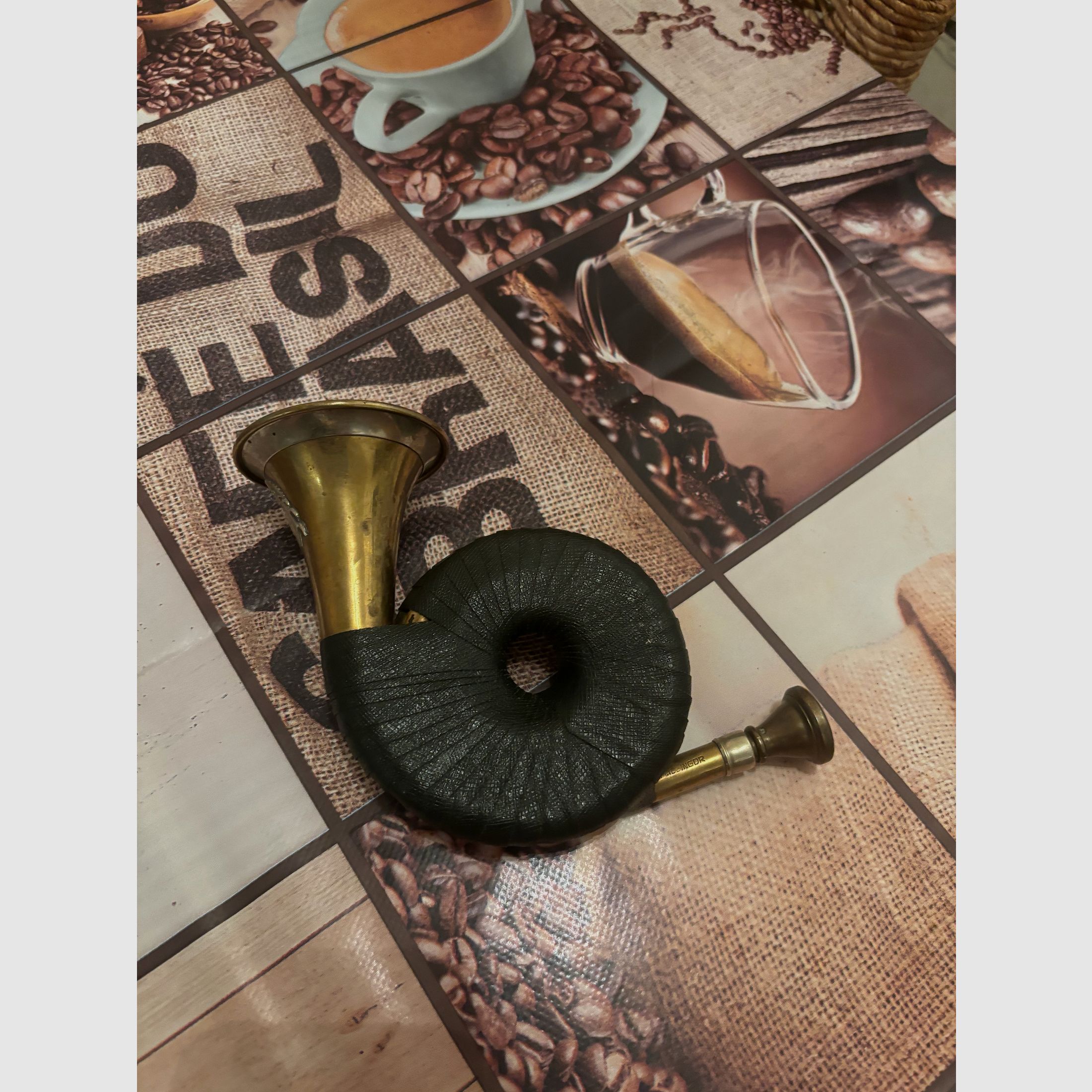 Original cor de chasse B&S avec embout rare