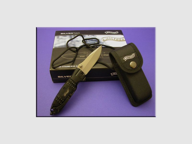 WALTHER SILVER TAC Eenhand Zakmes