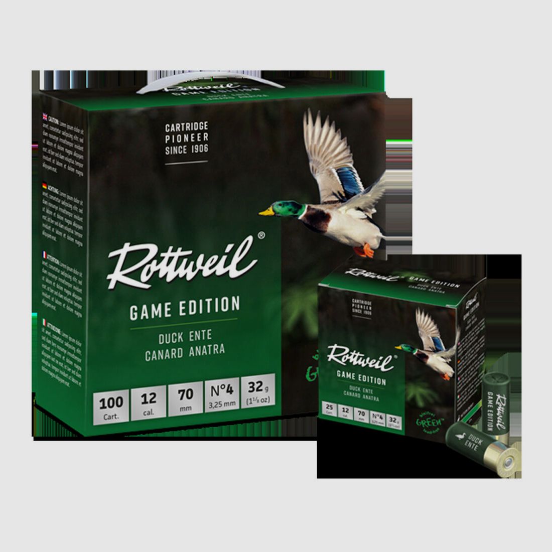 Rottweil 32g Game Duck 3.25mm 100PCS 12/70