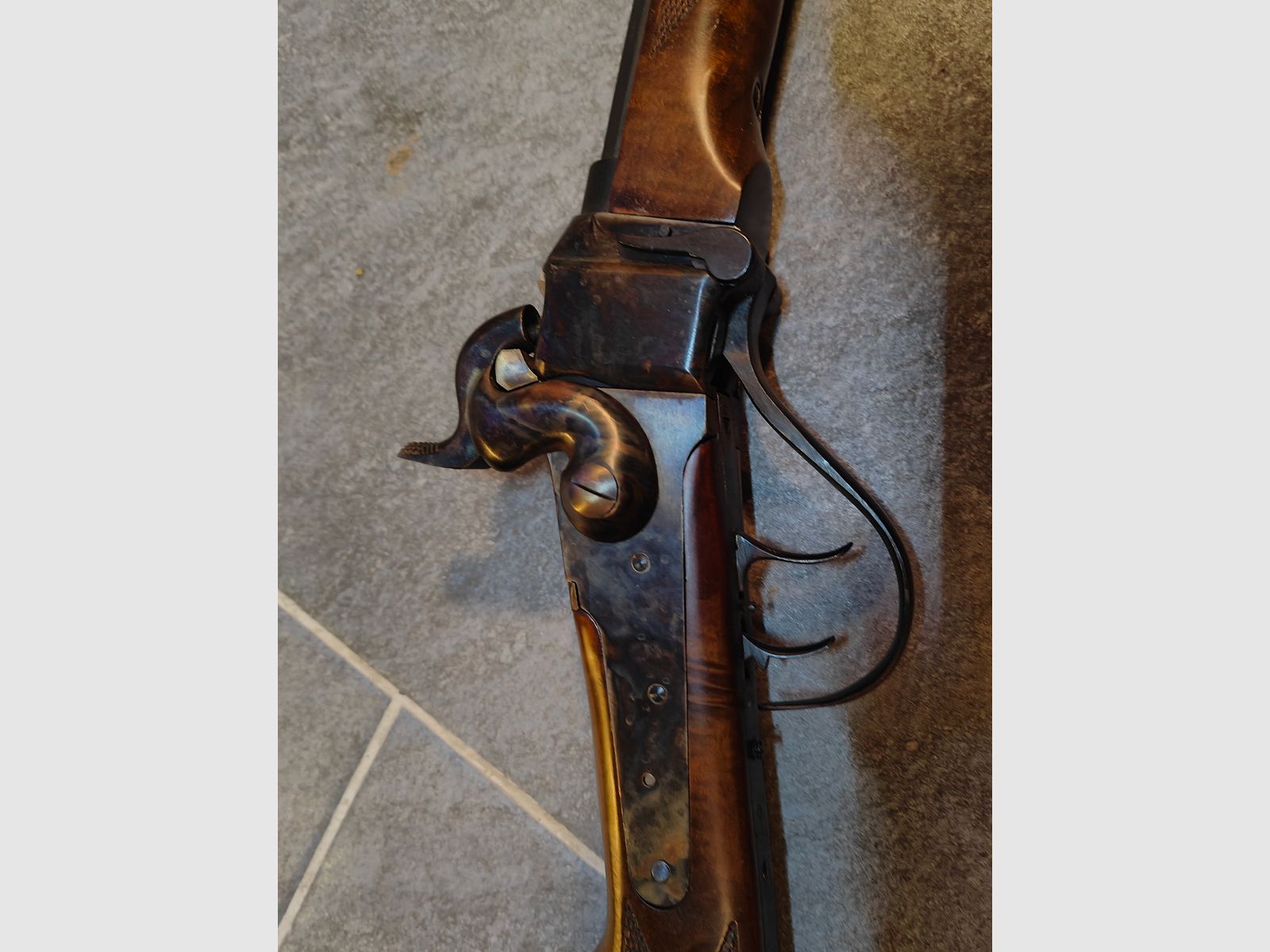 Percussion rifle .45/70 Perc. Length: approx. 118cm Barrel length: approx. 74.5cm,