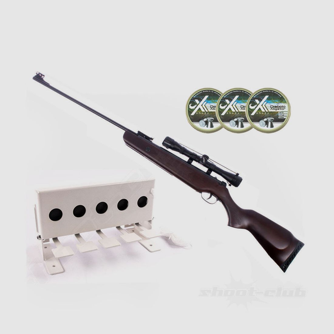 Hämmerli Hunter Force 600 kal. 4,5 mm - in de biathlonset