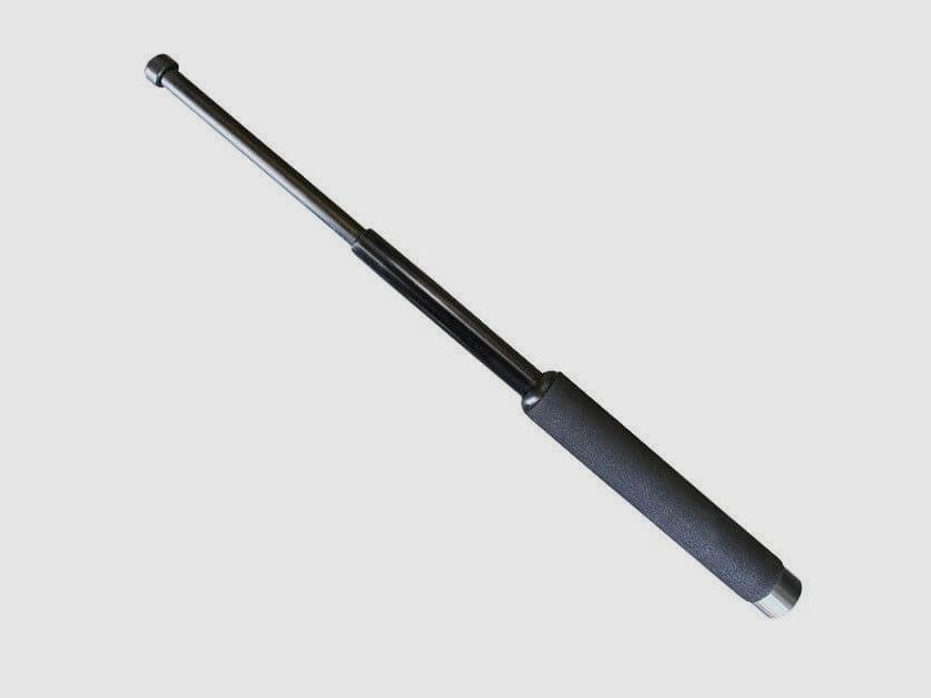 Teleskopschlagstock mit Schaumstoffgriff, Schwarz - 31''
