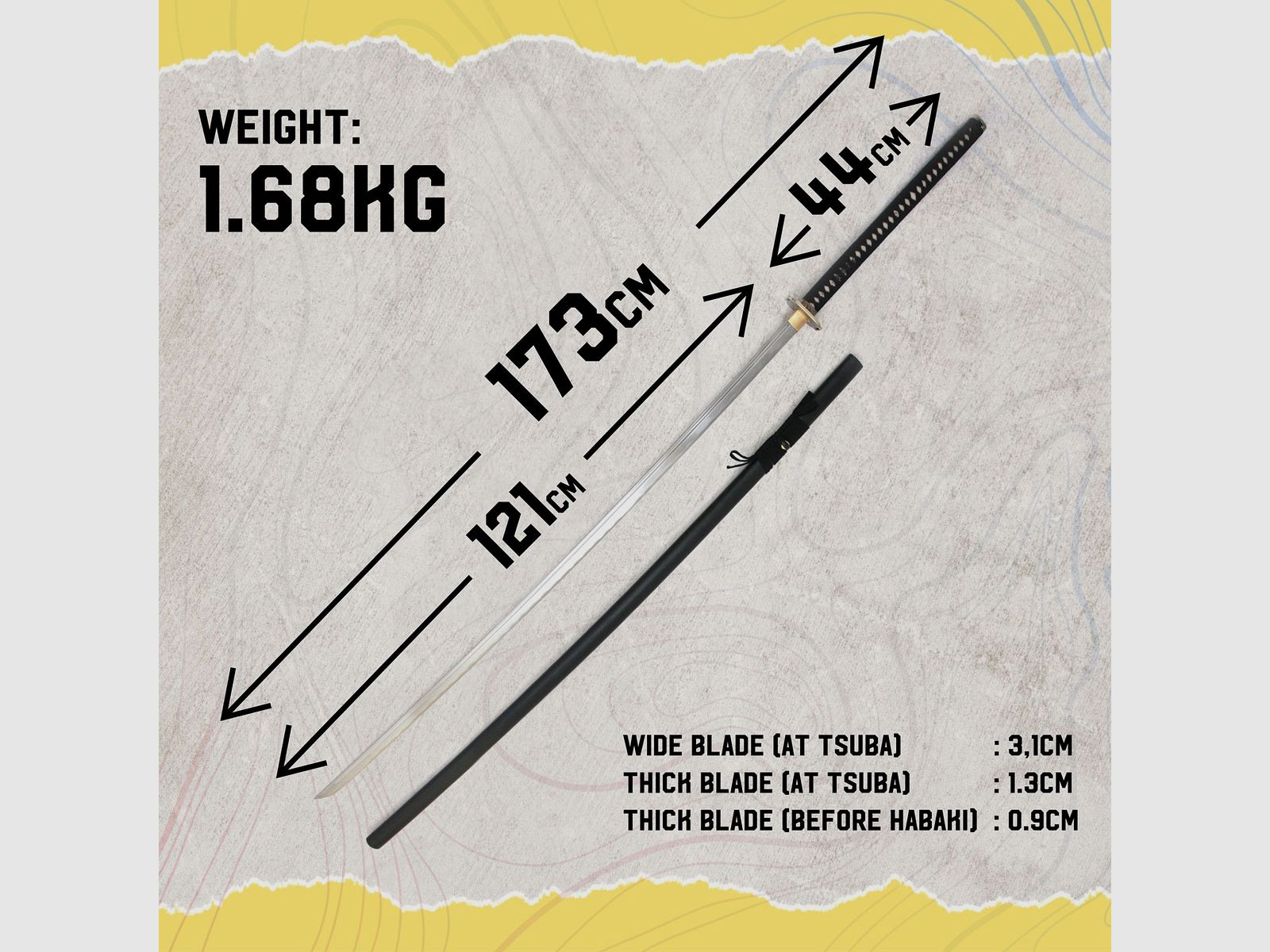  1 NODACHI / ODACHI  Samurai Schwert NEU  + 1 Hartschalen  Transportköcher ,                 S PEZIAL KOMBINATION  TOP