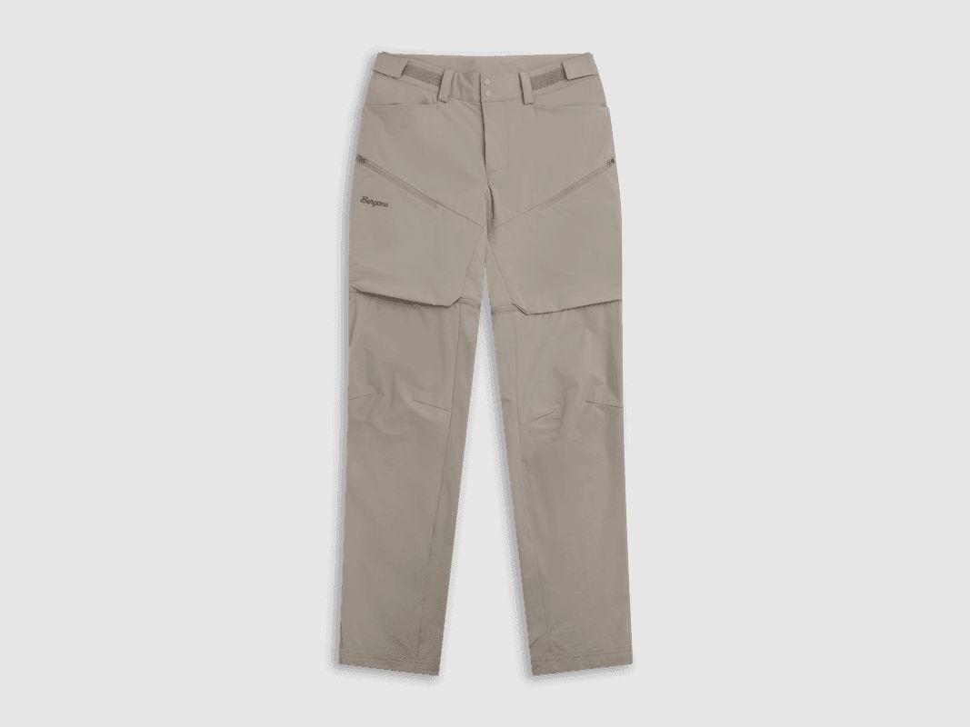 Bergans Convertible Zip-Off Softshell Pants Women Rock Taupe 36