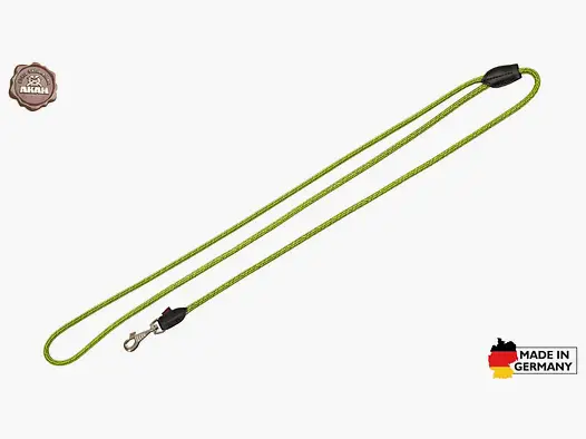 AKAH Umhängeleine Dog Rope Stahlblau-Neongelb