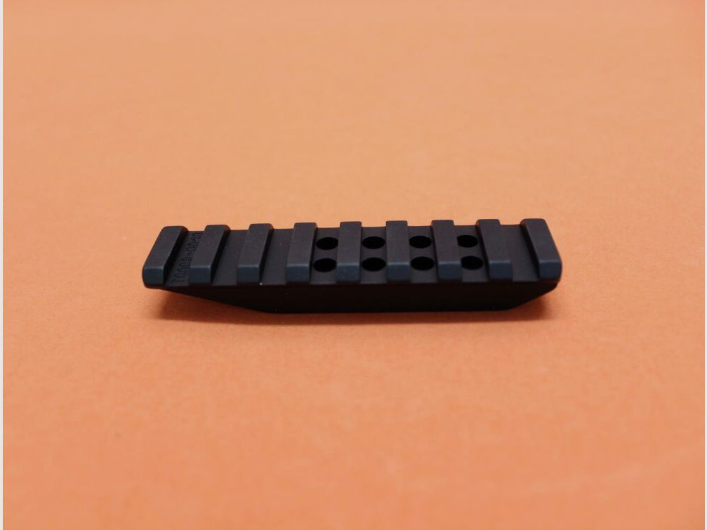 Recknagel Era-Tac Picatinny-Aufsatz (T0908-0013) BL=85mm, zentrisch, Alu schwarz für ERA-Tac Ringe BH=13mm, billede 1 af 2