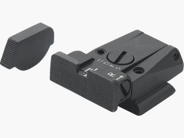 LPA SPR85RU07 Micrometer Sight Set for Ruger P85 and P89 – Black Sight Picture