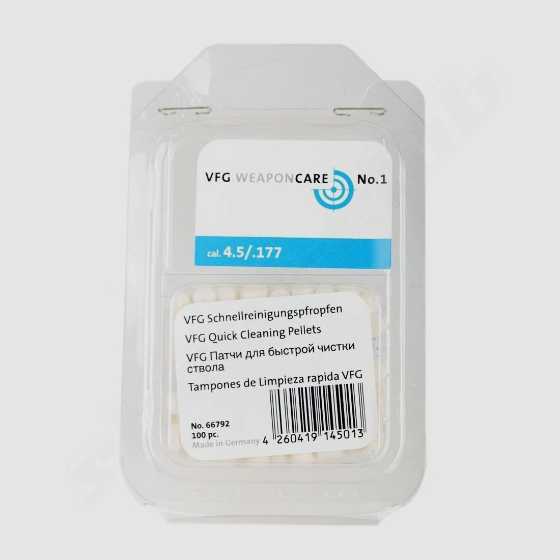 VFG Tappo di Pulizia Veloce Cal. .177/ 4,5mm, 100 pz