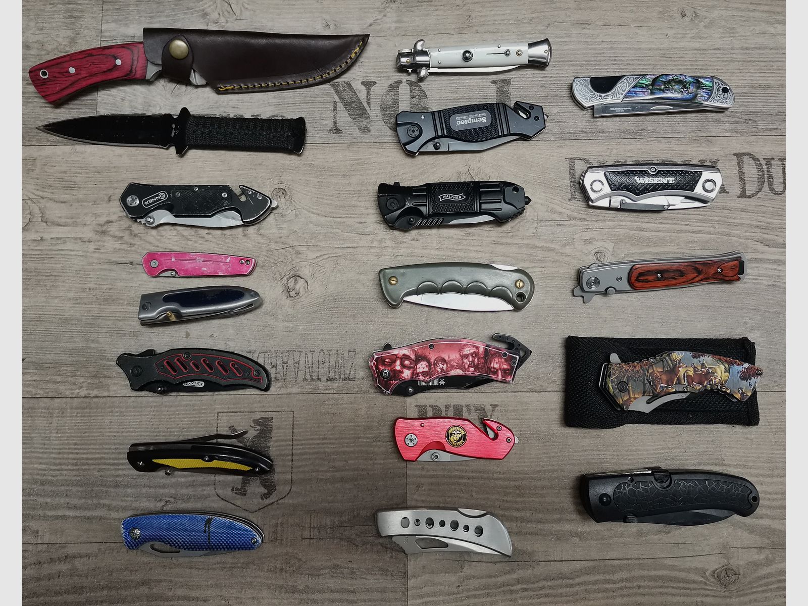 Messer Konvolut Böker Haller Walther Herbertz etc.  Einhandmesser Dolch Springmesser