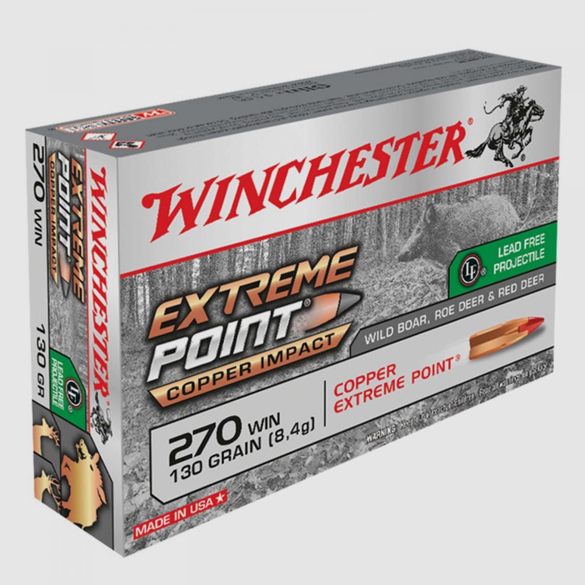Winchester Extreme Point Copper Impact .270 Win. 130GR Copper Extreme Point 20 cartouches