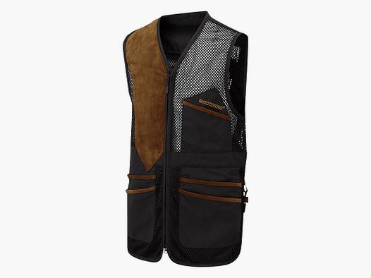 ShooterKing Clay-Shooter-Sommer-Schießweste Schwarz