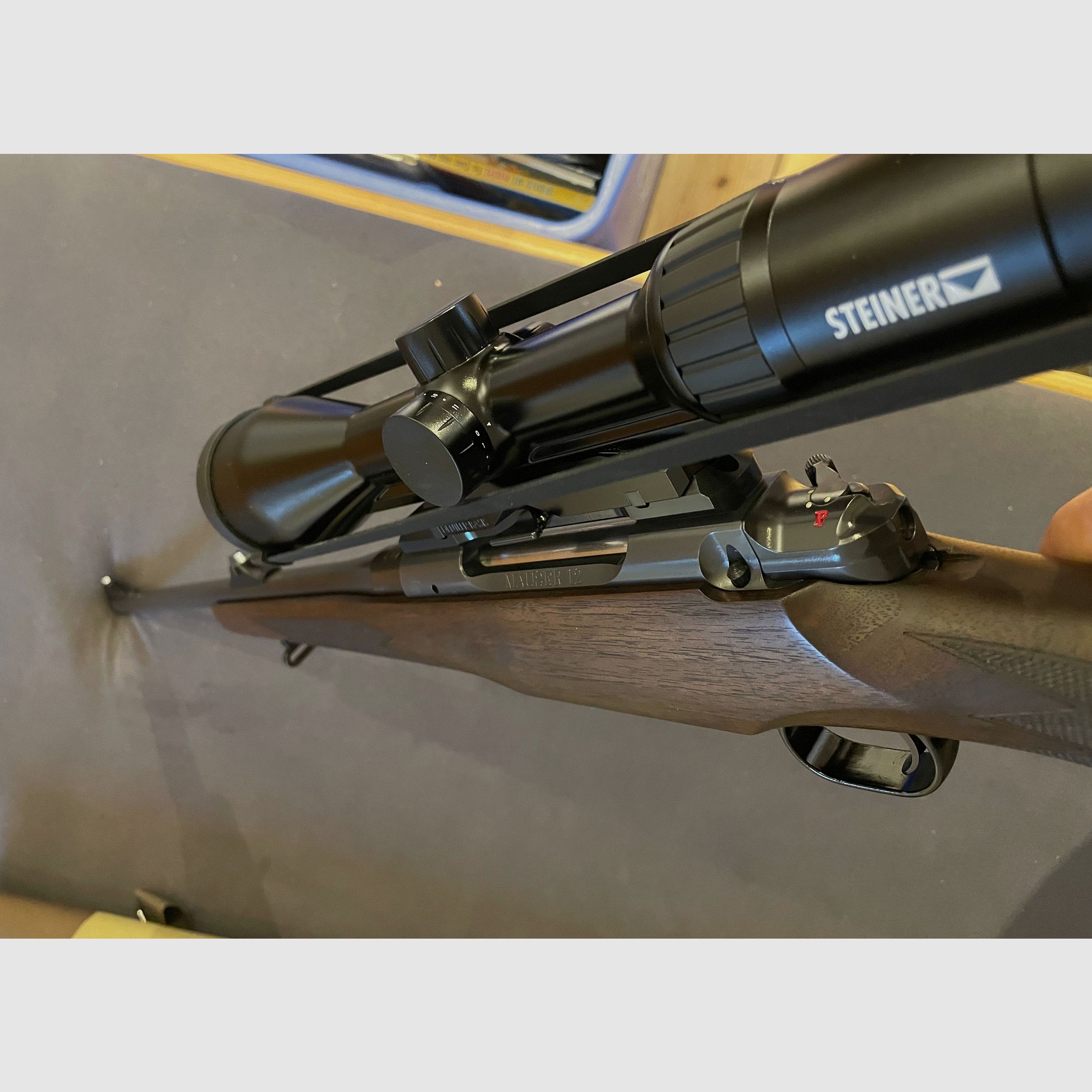 Mauser M12 + Steiner Ranger 4+ ammunition + case