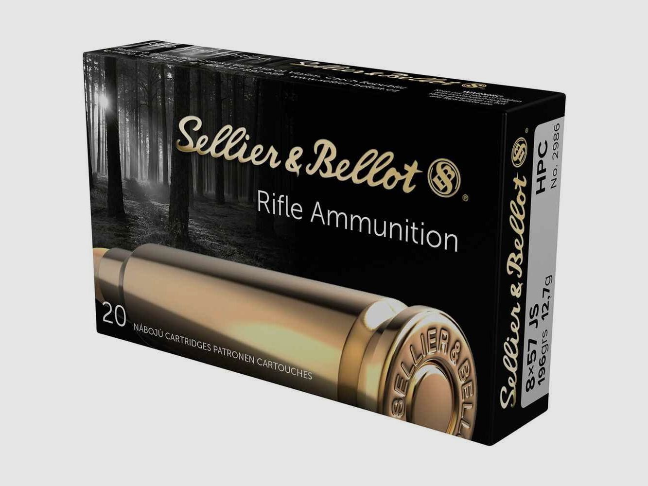 Sellier & Bellot 8x57 IS, HPC 196 gr - 20 St.
