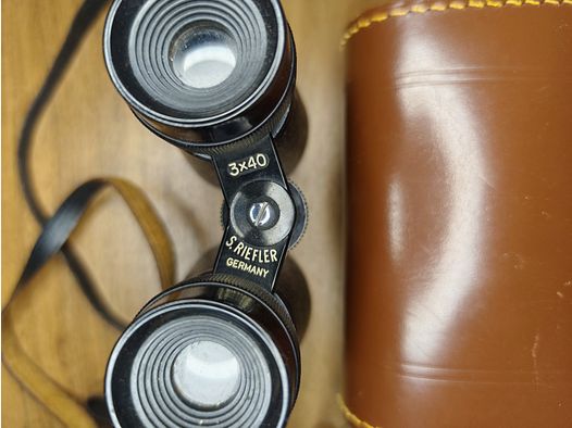 Binocolo da campo S. RIEFLER Germania 3 x 40 / anni '60