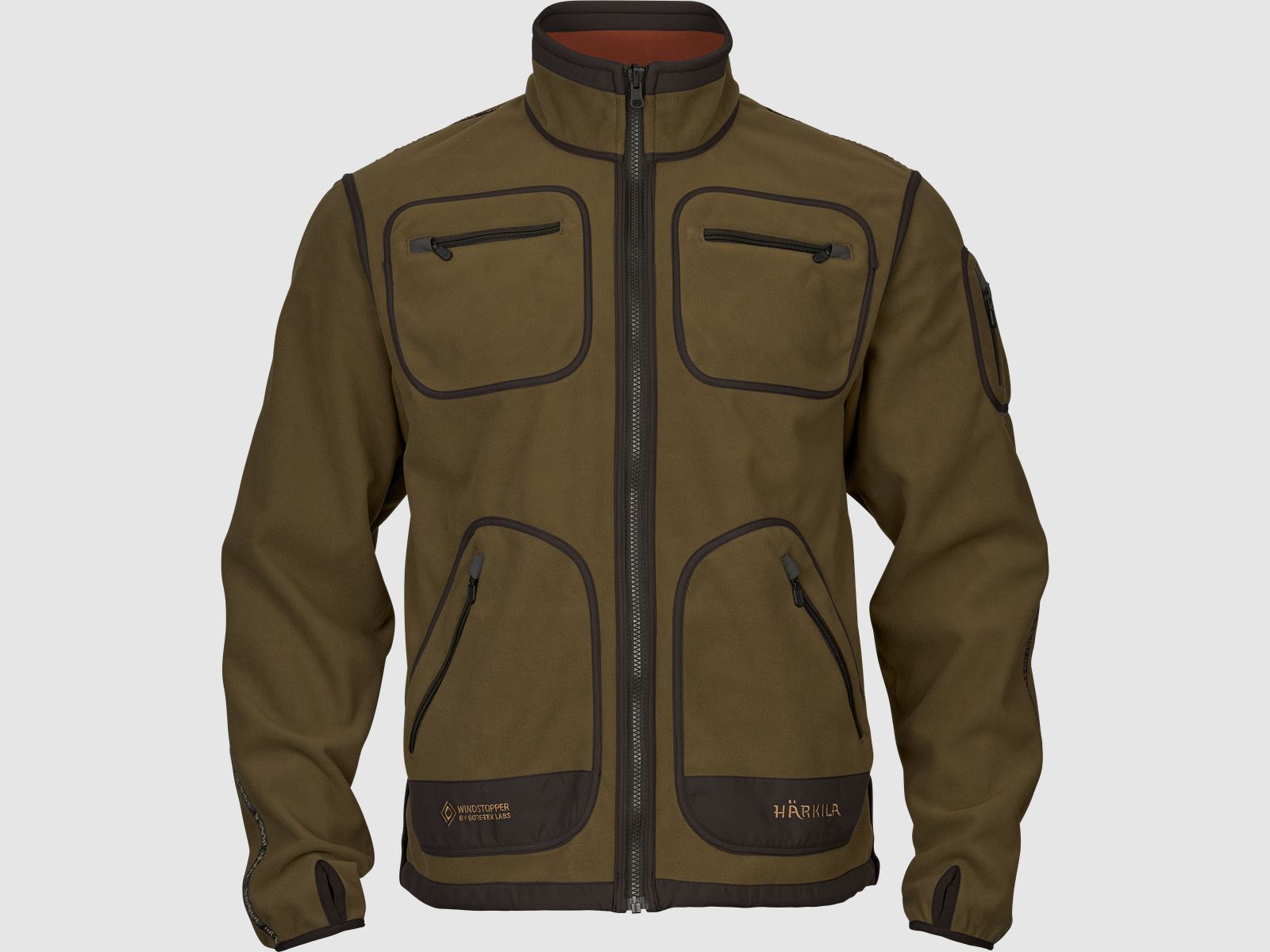 Härkila Kamko Fleece Herren Dark olive/Arabian spice, 3XL