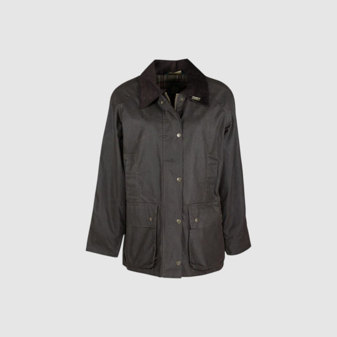 Giacca cerata Oxford Blue Countrygirl Brown, immagine 1 di 3