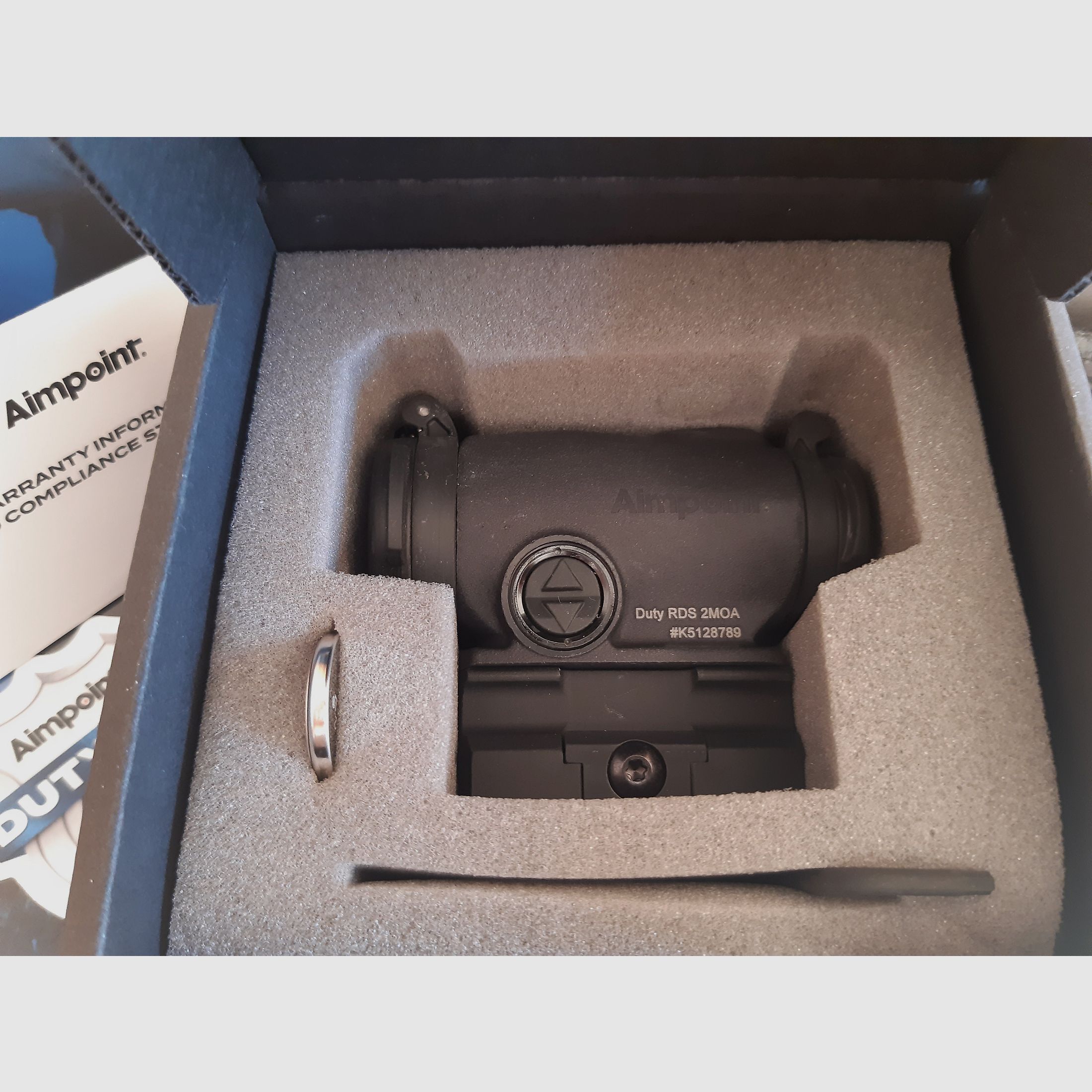 Aimpoint Duty RDS 2 MOA, 39mm, neu, originalverpackt
