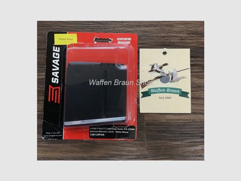 Magazin SAVAGE 55190 MAGAZINE 5 Schuss MATT .338 LAPUA F.MOD.110BA, BA STEALTH, 110,111 LONG RANGE