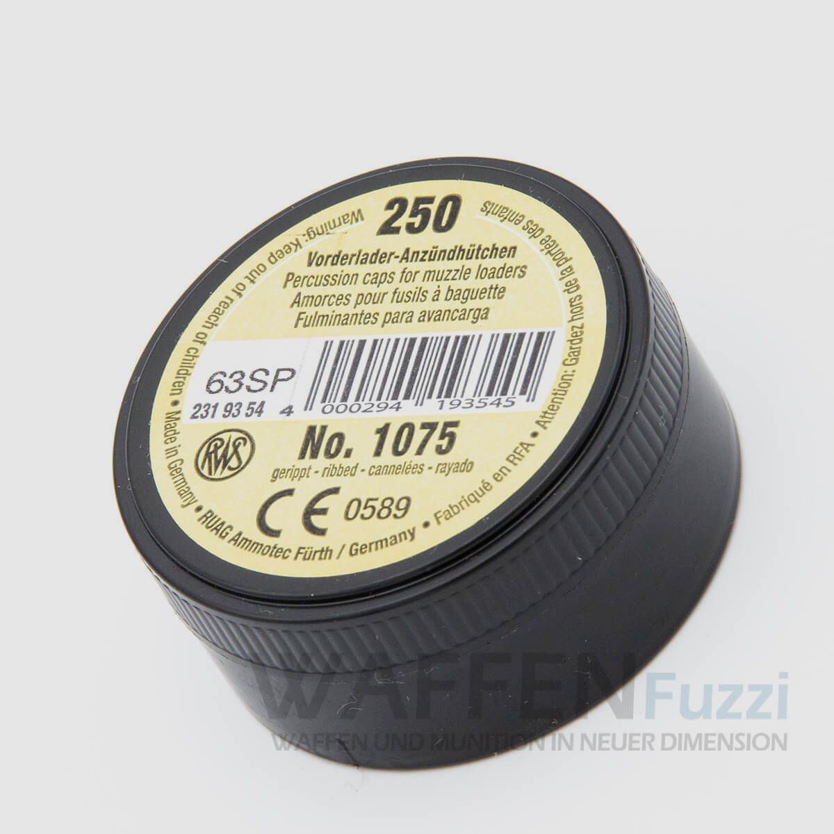 Capsule di accensione per fucili a retrocarica 1075 scanalate 250 colpi 4 SPR HDL