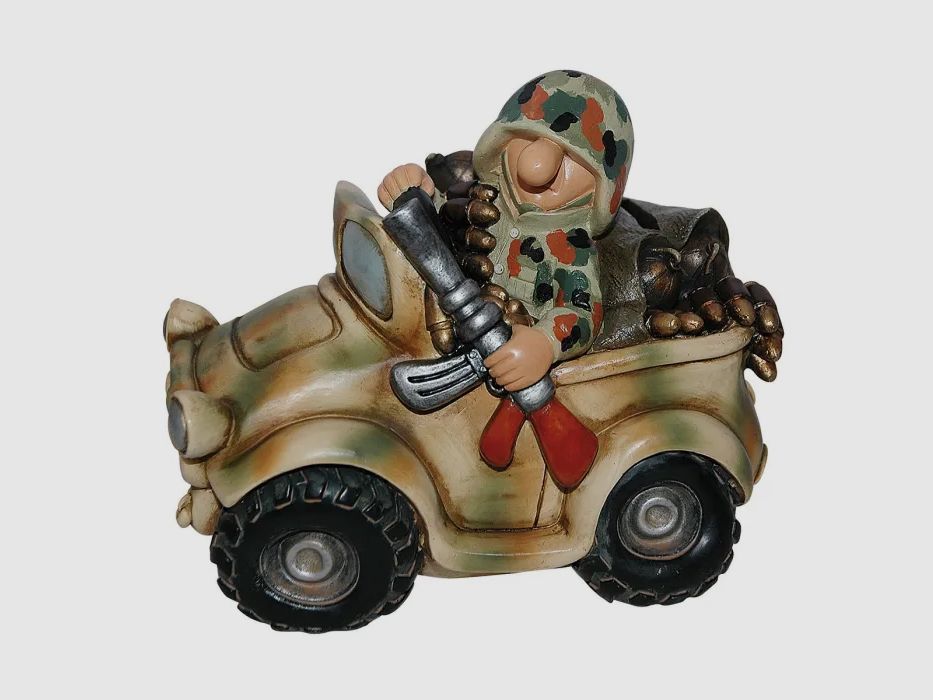 Fun Division Soldat Geländewagen Spardose Flecktarn FDF4