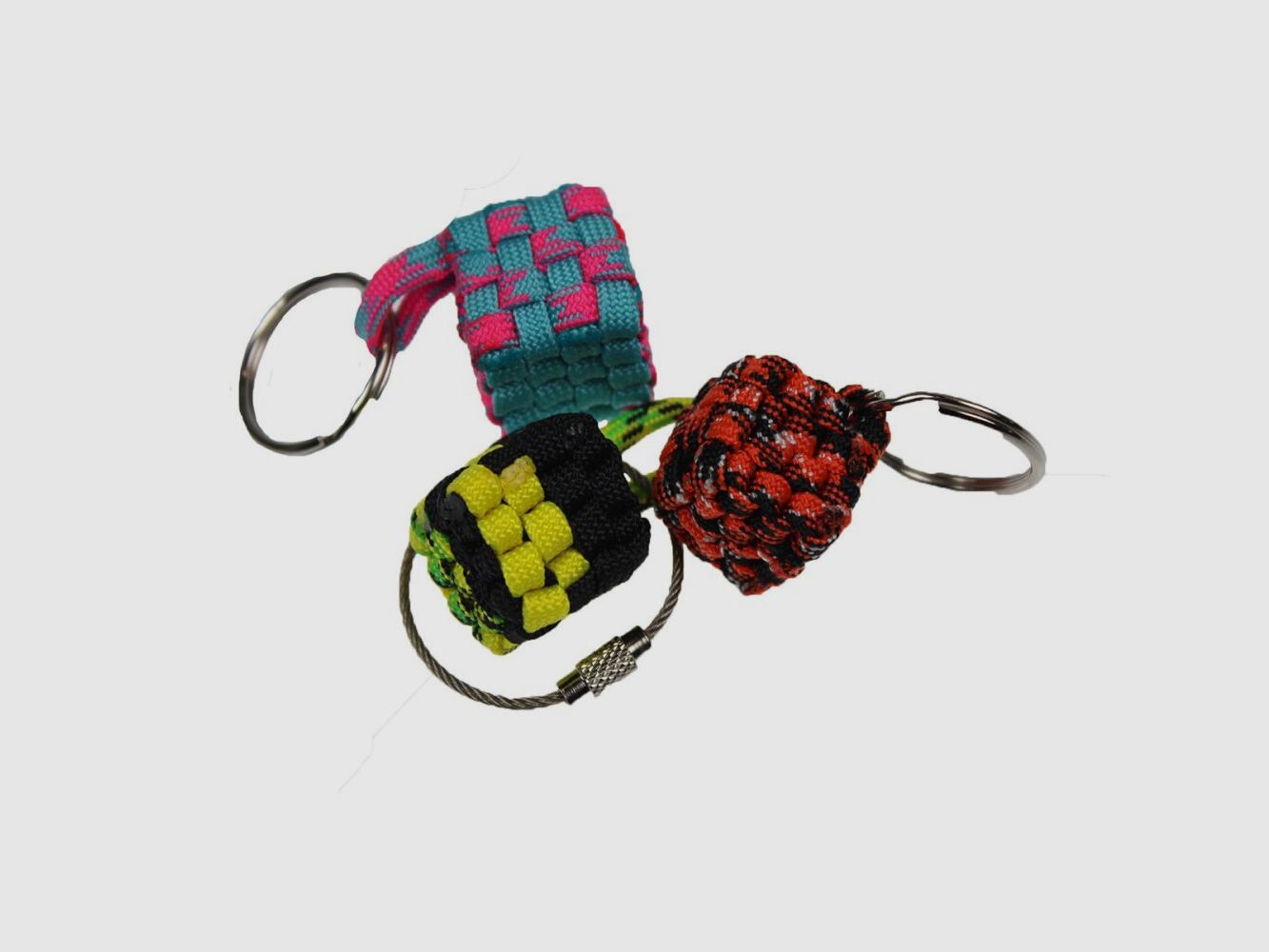 Survival Schlüsselanhänger schwarz-orange