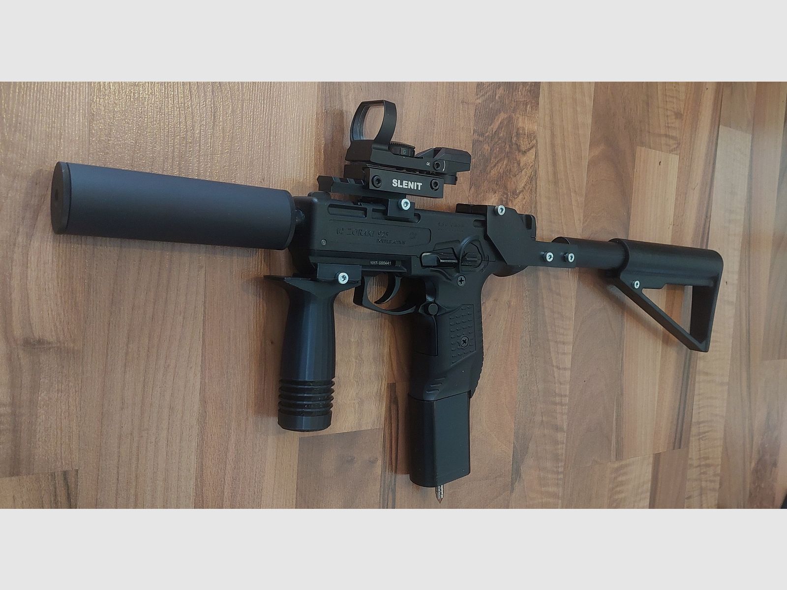 ZORAKI 925 con kit de conversión MP 9 mm (PTB 1005) pistola de fogueo no Walther Glock HW94 Colt