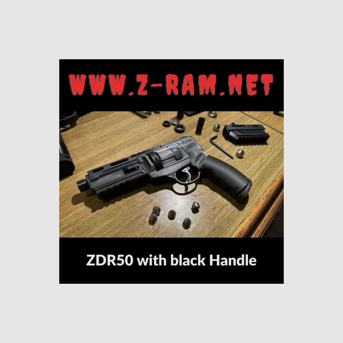 Z-RAM COSTUM SILVER ZDR50 COMPLETE PACKAGE FOR HDR50 (34 JOULES 12G CO2)