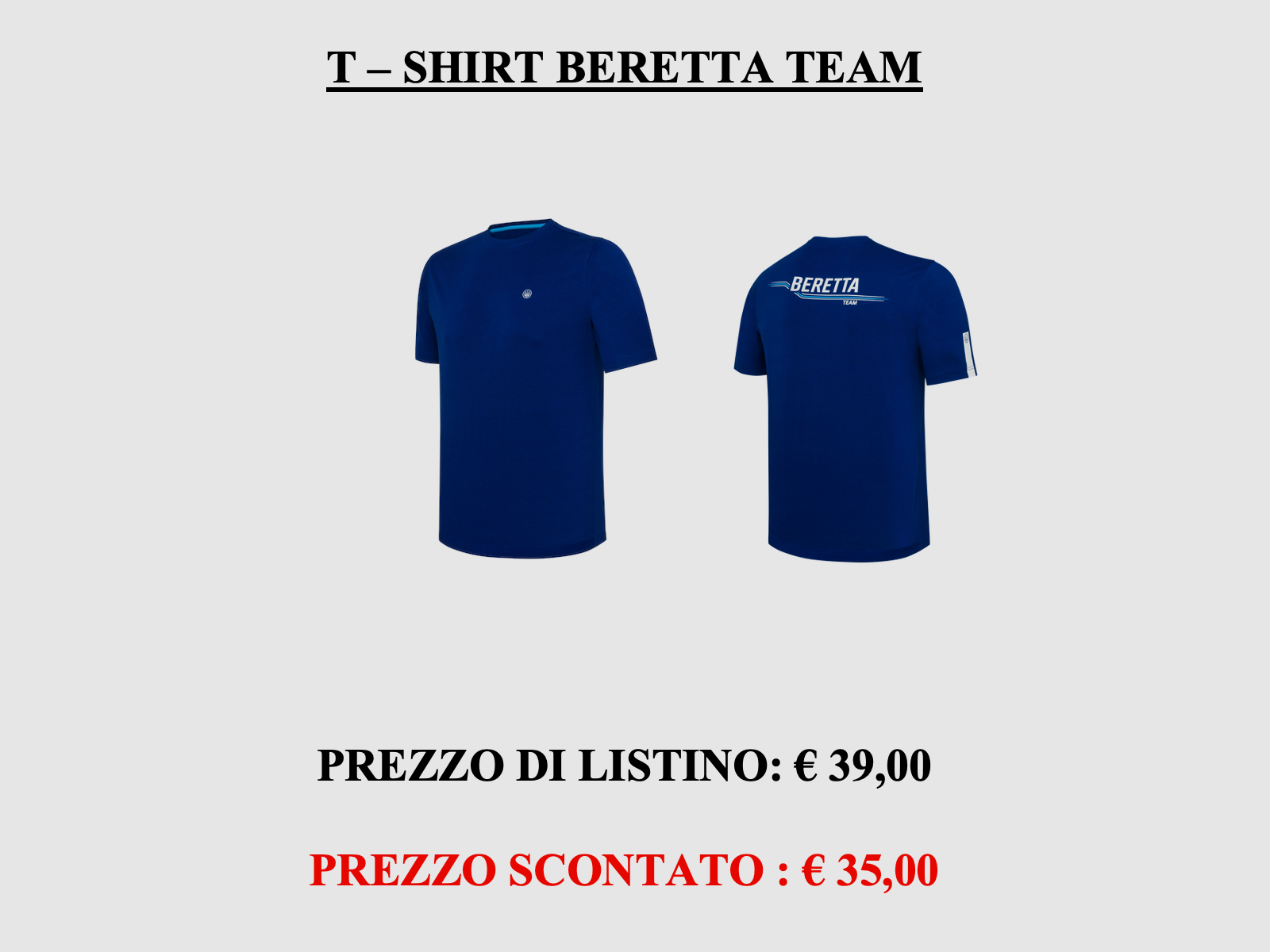 Beretta – T-Shirt Beretta Team Bellwether Blau, Bild 1 von 5