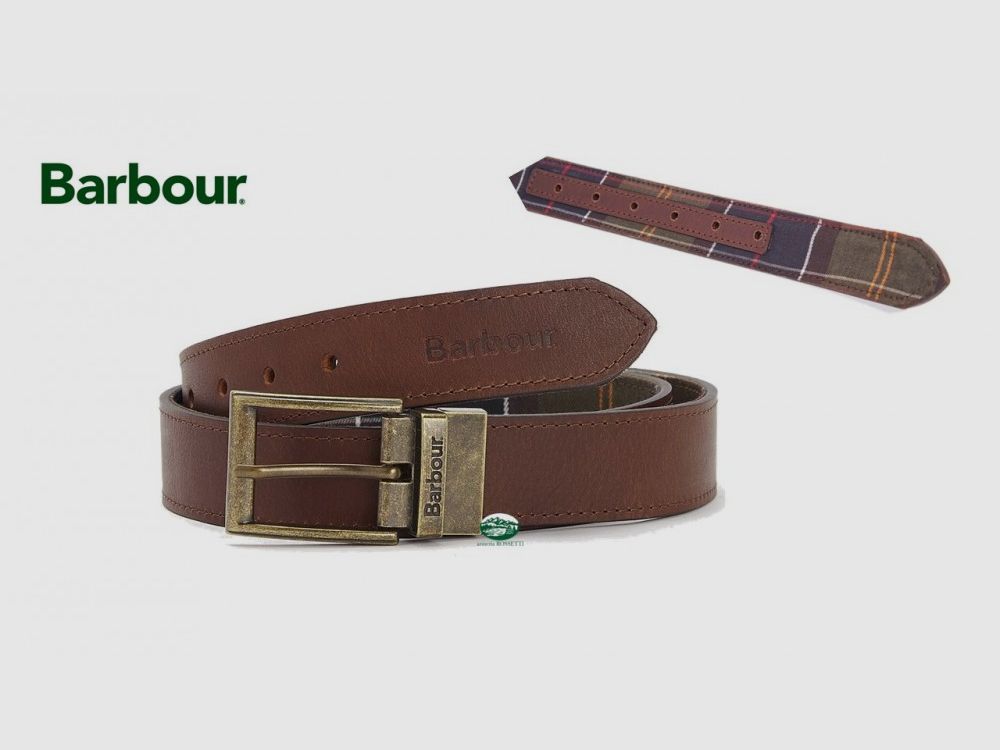 BARBOUR Umhängetasche aus Leder und Wendepattern