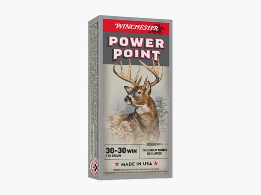 MUNITIONS BALLES 30-30 WINCHESTER POWER POINT 170G CX30303