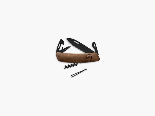 Szwajcarskie noże Swiza D03 ALLBLACK, orzech 7,5 cm