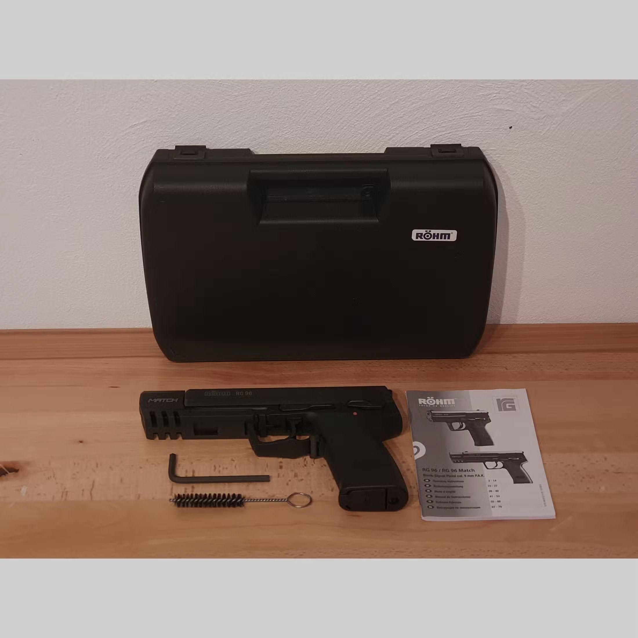 Röhm RG 96 Match, im Kaliber 9 mm P.A.K black