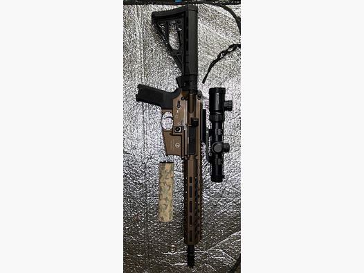 Schmeisser AR15 S4F 10, 5" Halfautomatisch geweer .223 Rem