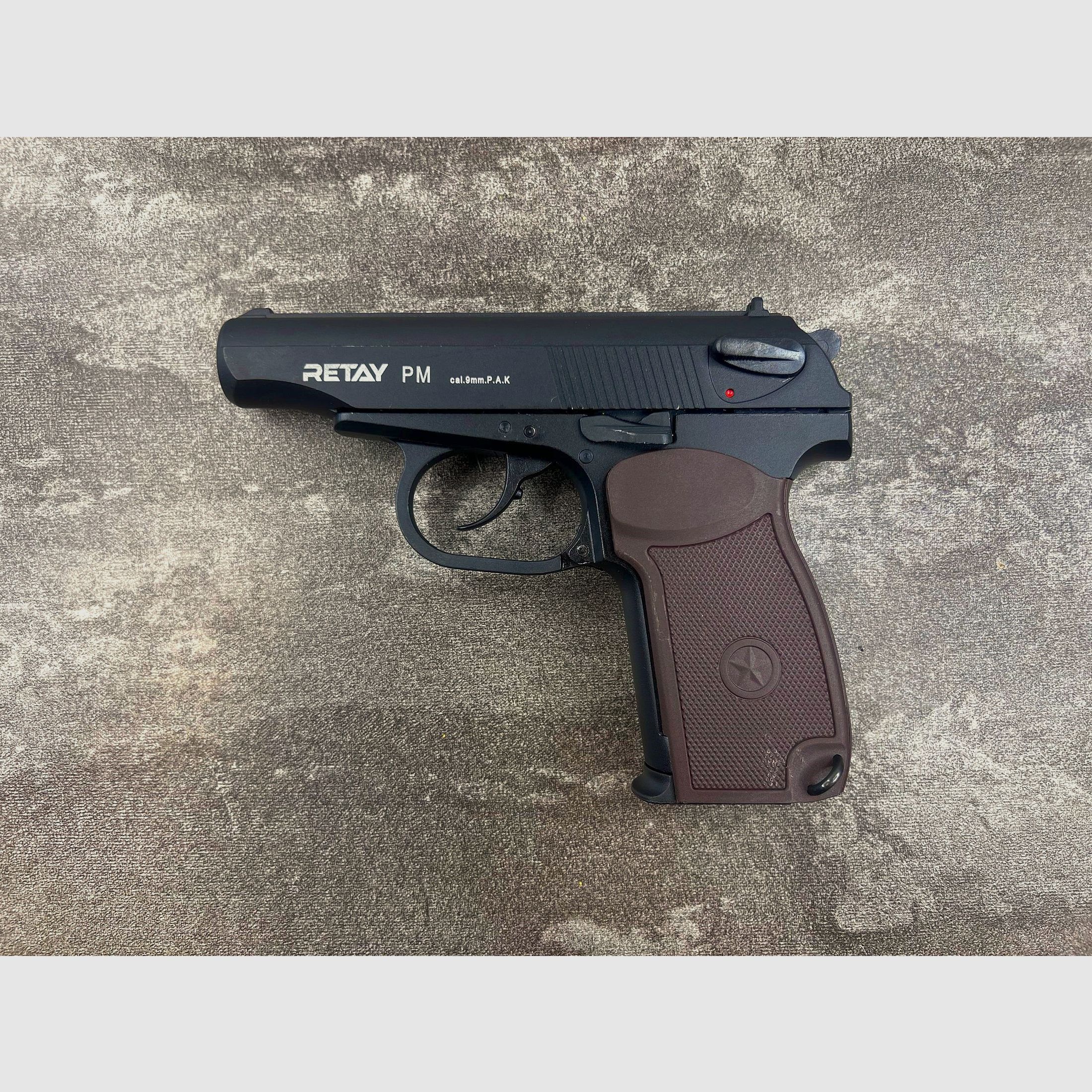 RETAY PM pistola de alarma 9mm P.A.K. réplica Makarov PM - Envío a toda la UE