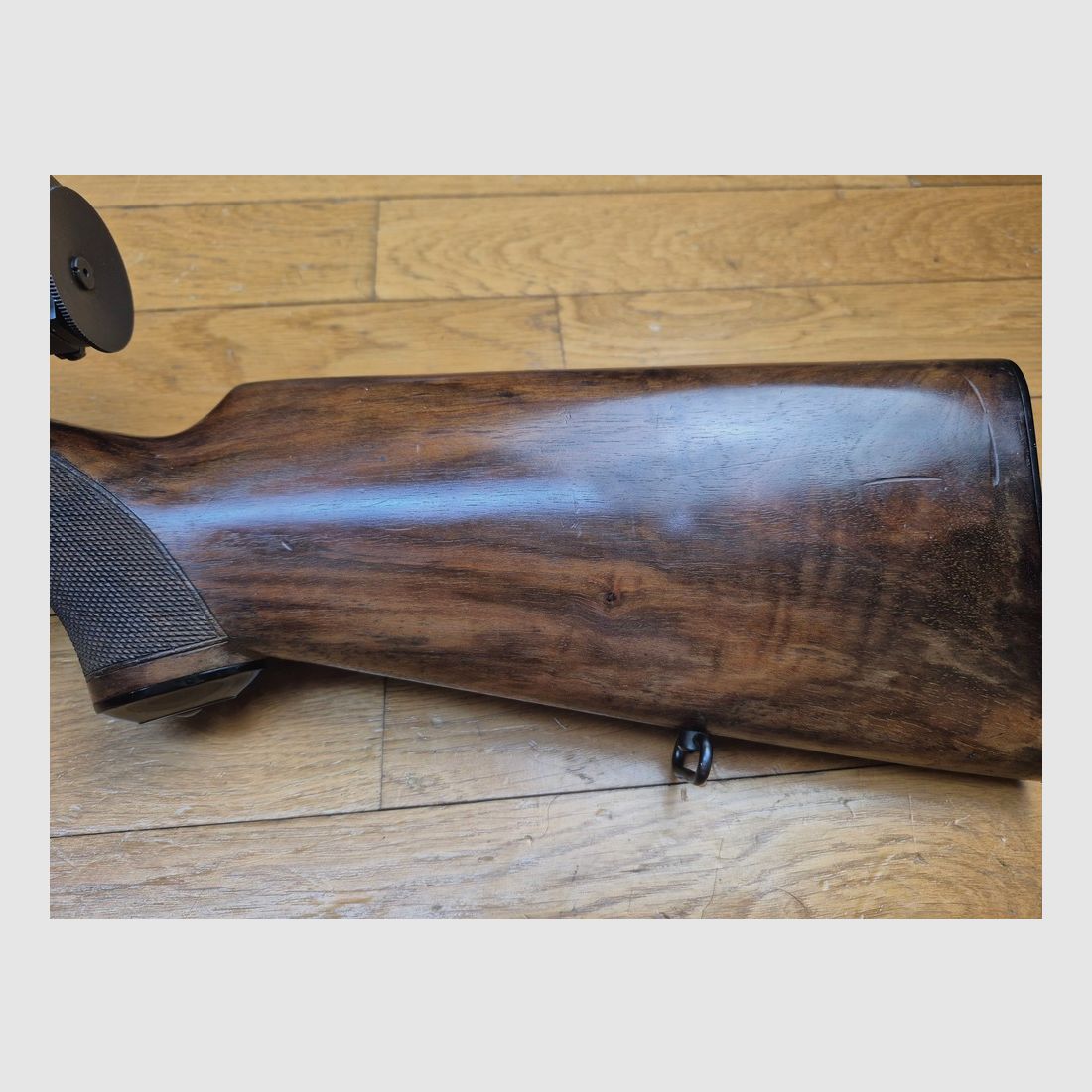 Sehr schöne Wettbewerbsbüchse Mauser ES 350 B – III. Reich – Modell Meisterschaftsbüchse – 22LR – Waffe aus Ende 1936 – Mono-Nummer – Mauser Diopter – Prächtiger Zustand quasi museal – TBE++, Bild 25 von 48