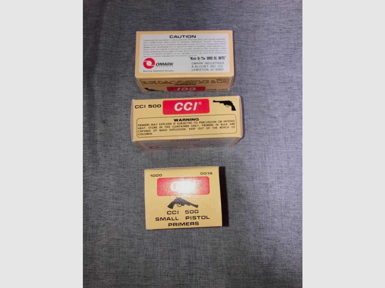 CCI 500 Zündhütchen Small Pistol 1500 Stück