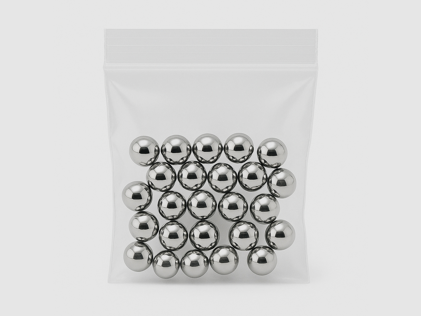 50x 8mm Stahlkugel verchromt