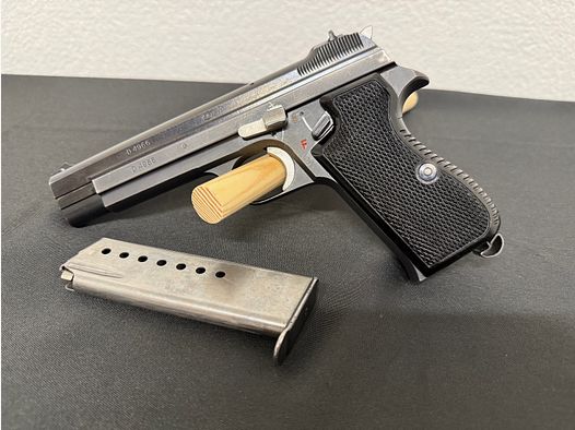 SIG P210 P210-4 Bundesgrenzschutz 9mm Luger Para halbautomatische Pistole Sportpistole Sammlerwaffe