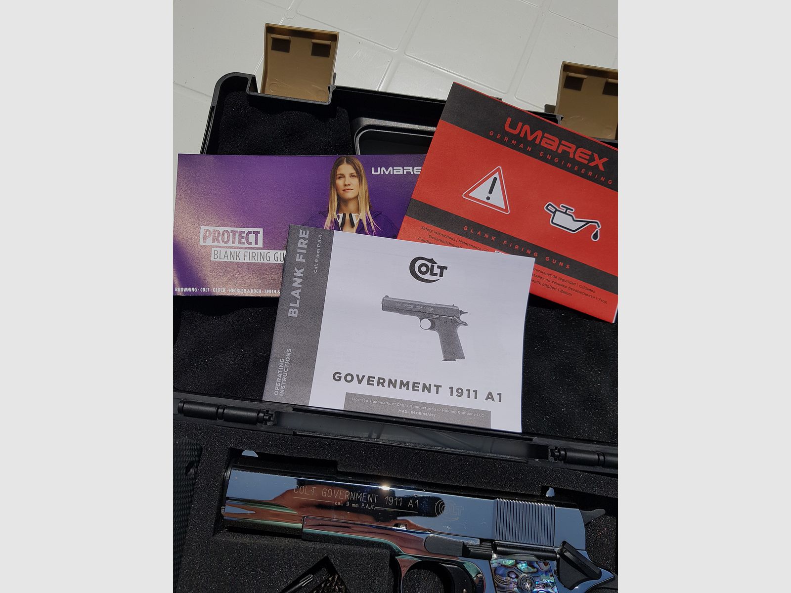 Colt 1911 Chrom, neu, unbeschossen, lange Federführung, Sammlerstück.