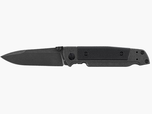 Walther Q5 Steel Frame Blackwash Plain Klappmesser