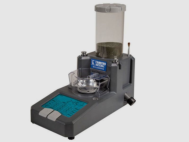 Frankford Arsenal automatic powder filling device