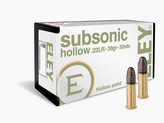 ELEY Subsonic Hollow Cal. 22lr - 38gr