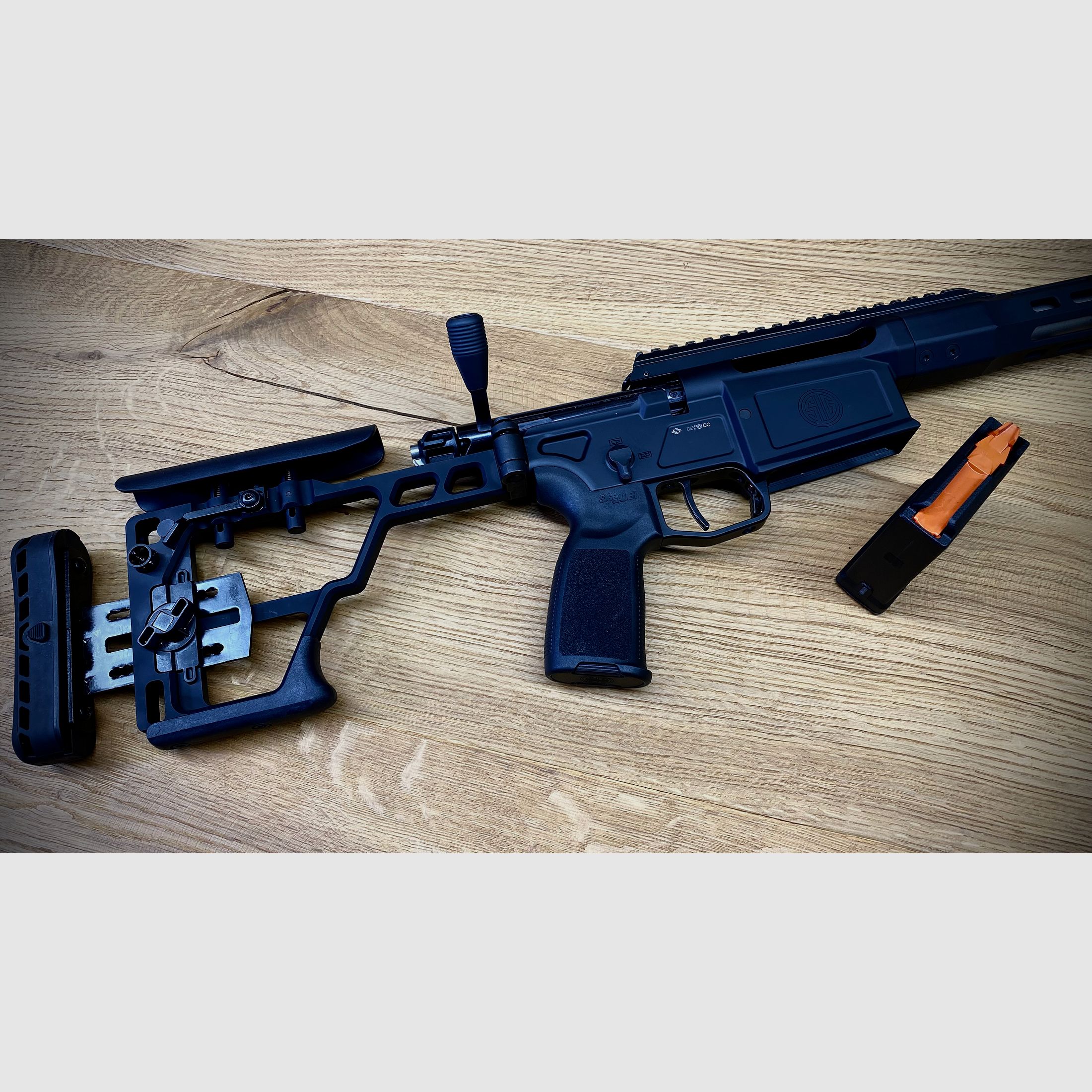 Sig Sauer Cross Rifle / .308 Win. / LL 16" / 5 Schuss Mag. / M-Lok Vorderschaft / Klappschaft 