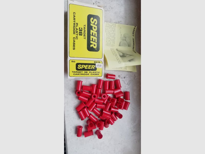 Speer Target Training Plastic Cartridge Cases 60 Hülsen Trauningsmunition