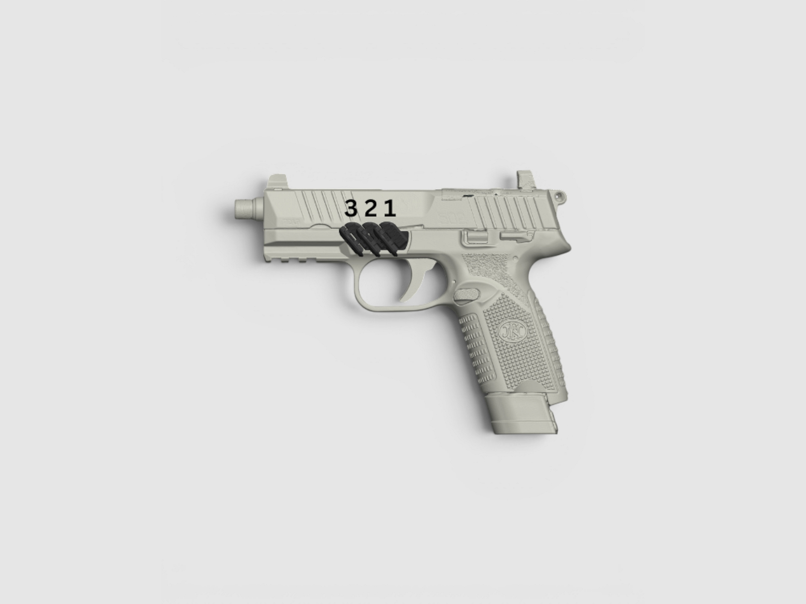 Grip Control Daumenauflage für FN 502, Bild 1 von 2