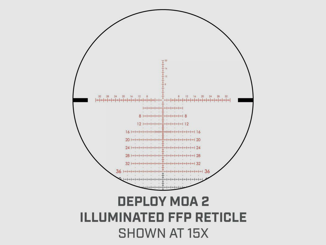 Bushnell Zielfernrohr Match PRO 5-30x56mm Deploy MOA 2 Leuchtabsehen 34mm
