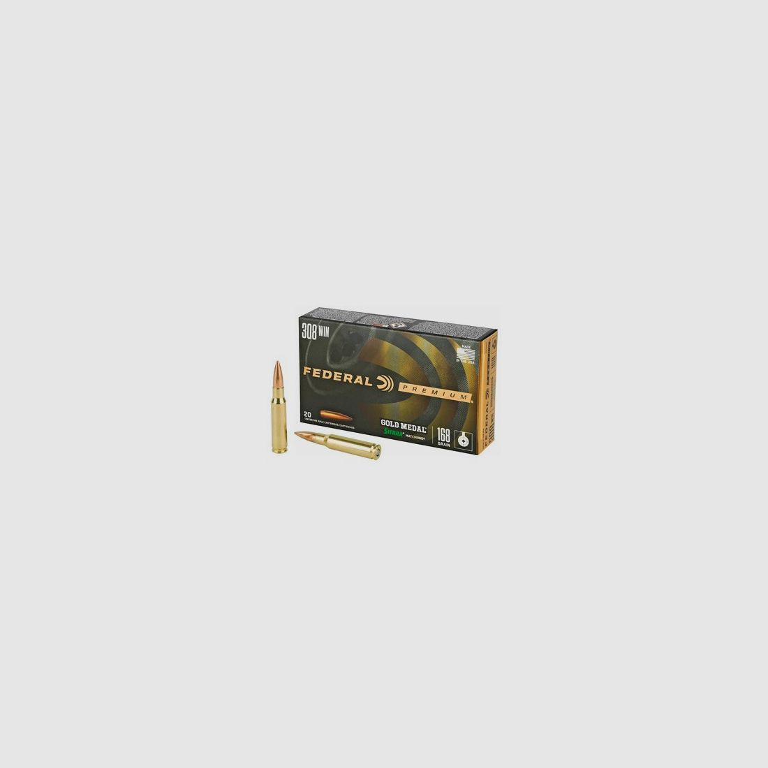 FEDERAL CARTUCHOS .308 Win 168 gr GM, imagen 1 de 2